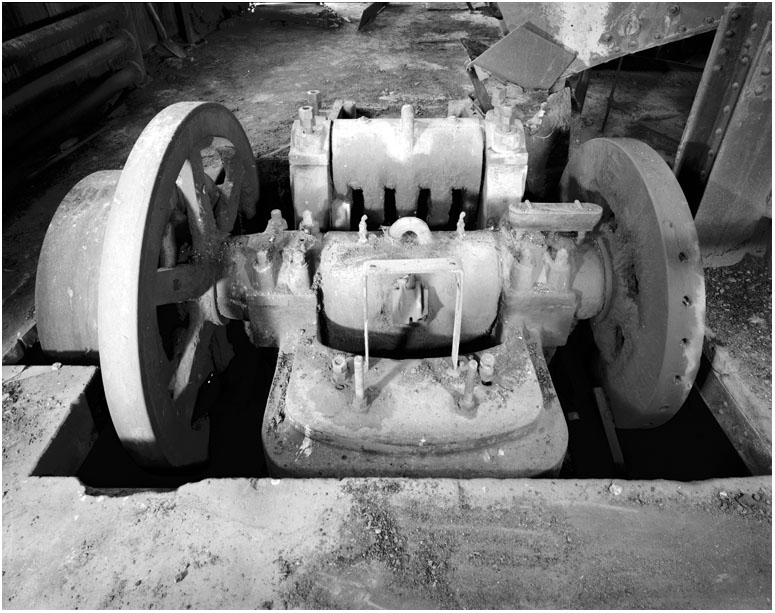 Instalaciones de la Quincy Mining Company, Hancock, condado de Houghton, Michigan, USA. Año 1978.