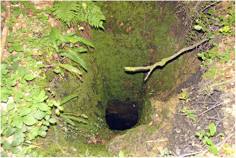 Chimenea de una de las minas del grupo San Fernando del S.I.A., Aller, Asturias. Año 2011.