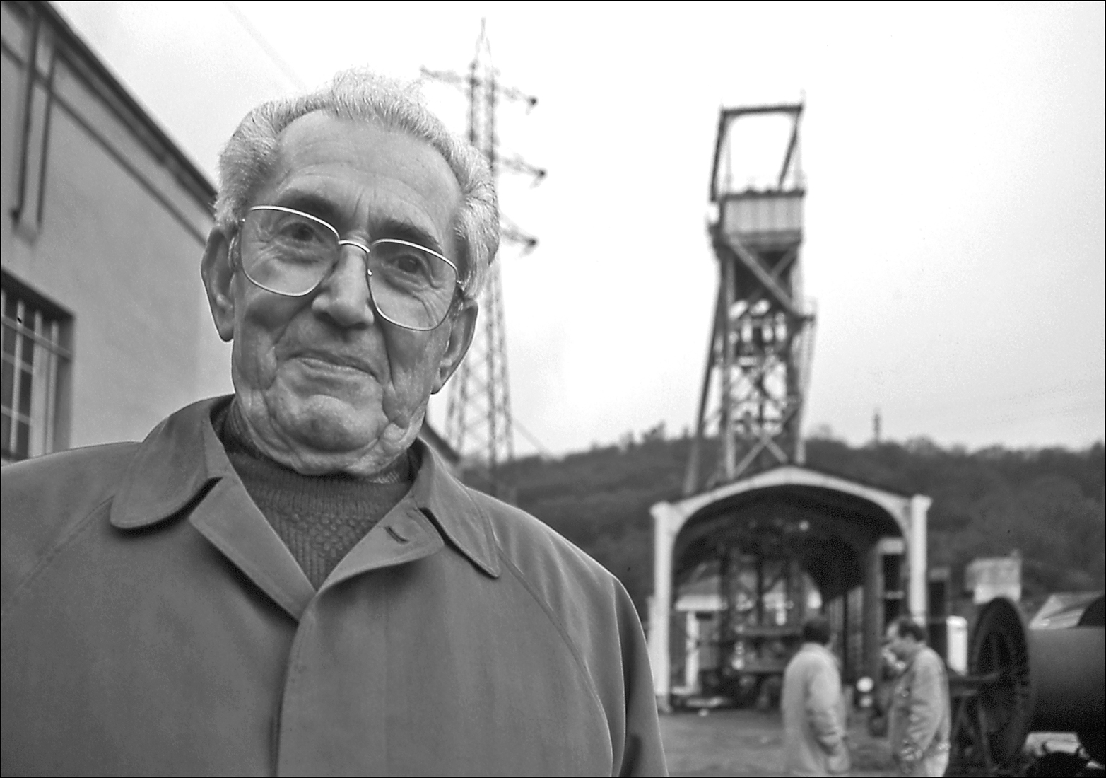 195 - Marcelino Camacho en el Pozo Candin. Langreo. Asturias 1996 - BN
